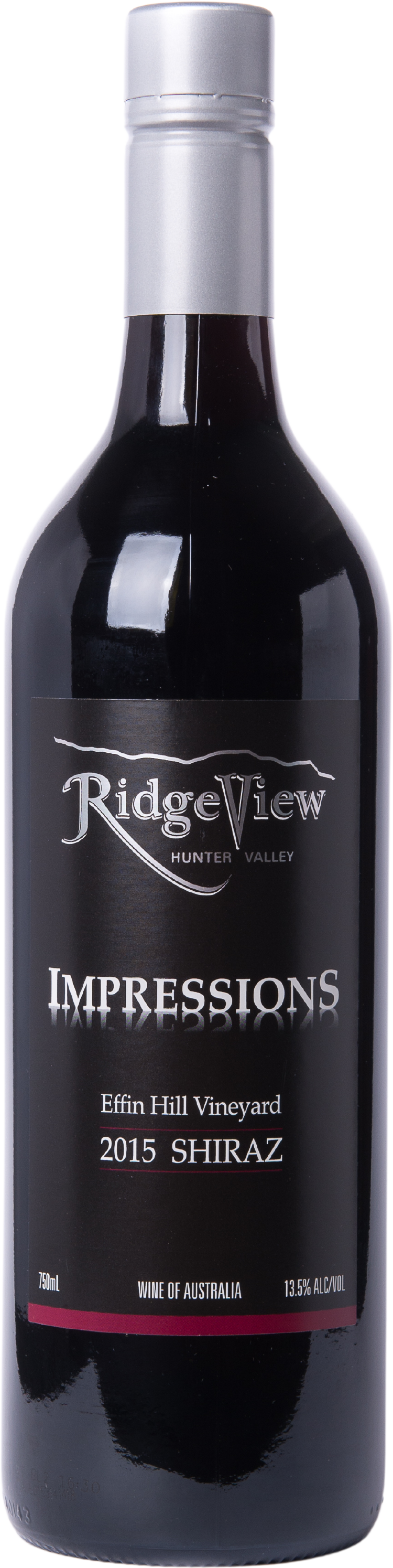 RidgeView Wines Impressions Effen Hill Vineyard Hunter Valley Shiraz 2015
